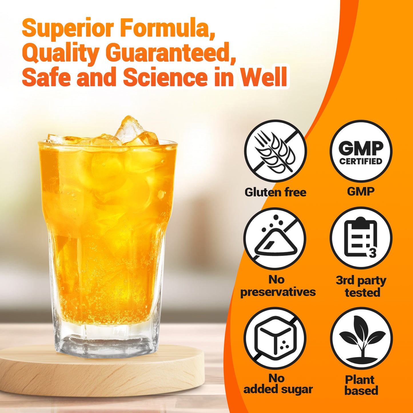 I Love Health Turmeric Drink Mix with 350mg CuminUP60® (3000mg Curcuminoids), 500mg Vitamin C, 100mg Blood Orange & Elderberry Powder | 14X Bioavailability, Immune Support, Anti-Inflammatory, Antioxidant | 15 Packets, Sugar-Free, Gluten-Free, Vegetarian