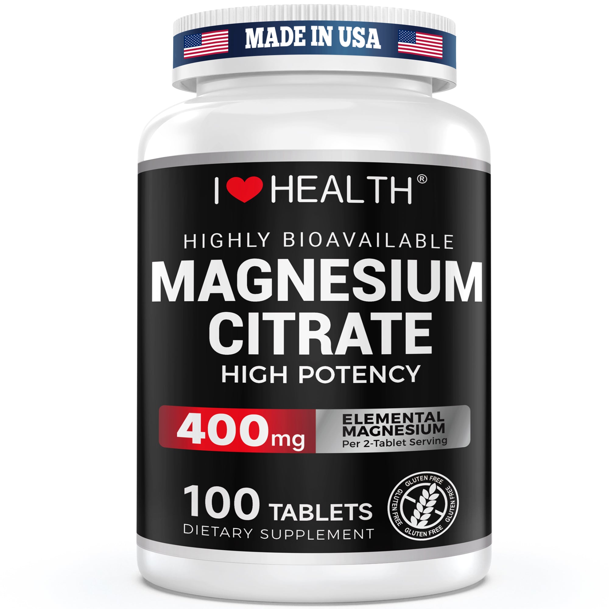 Magnesium Citrate 400mg | Heart Health Support – I Love Health Store