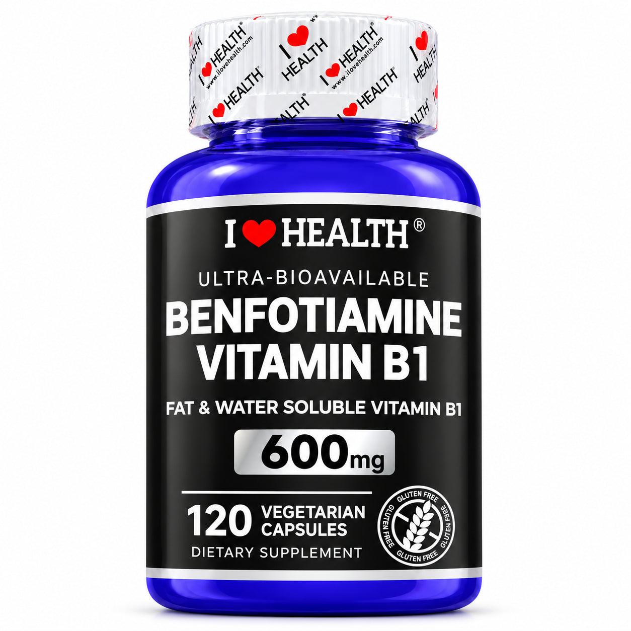 Original I ♥ HEALTH® packaging: Benfotiamine Vitamin B1